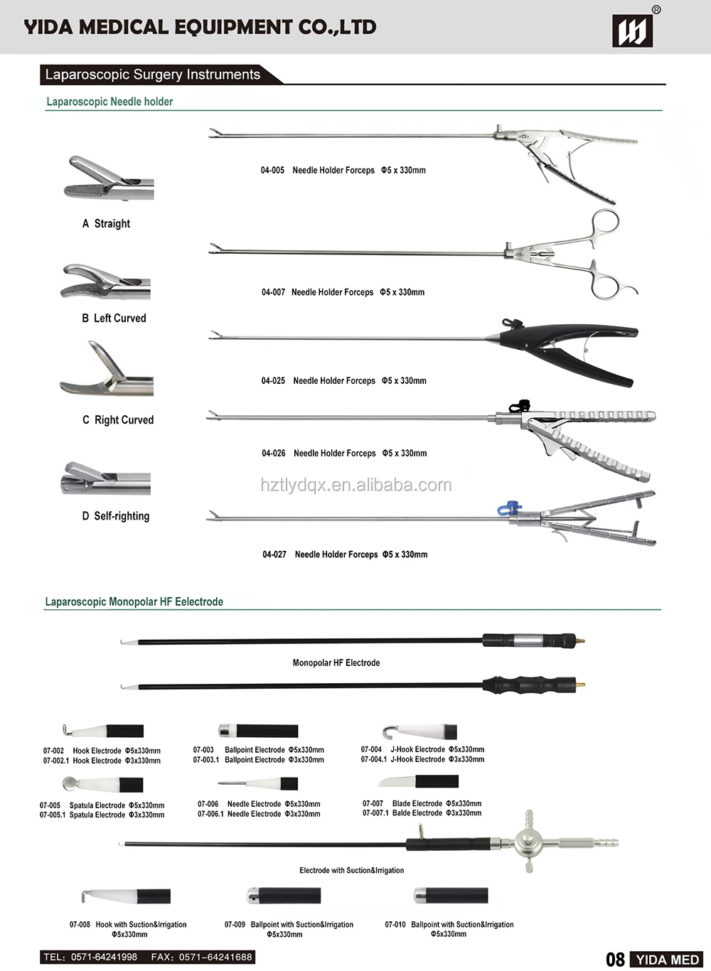 Laparoscopic Needle Holding Forceps Tungsten Carbide/laparoscopic