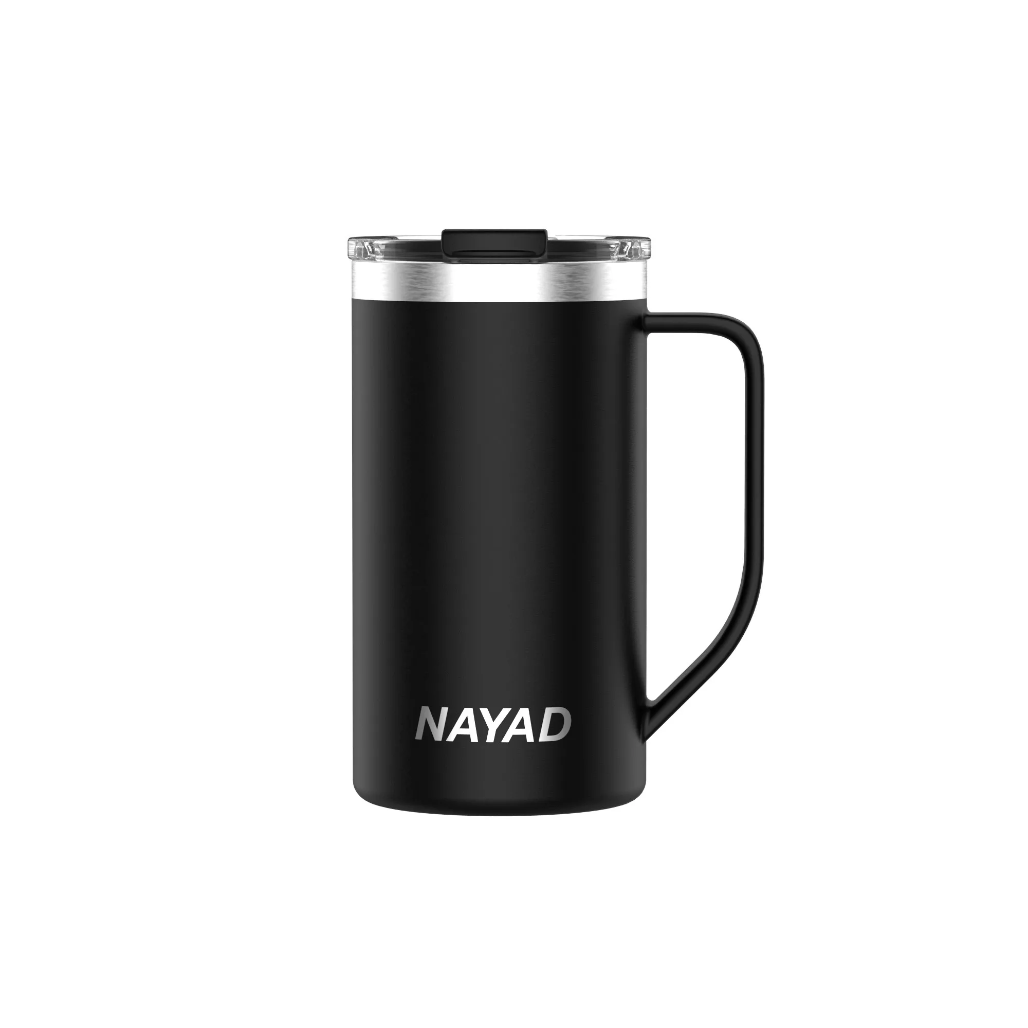 NAYAD 15oz Eco-Friendly Double Wall 304 Stainless Steel Travel Mug with Modern Design Lid for Water Tea Beer School Gift