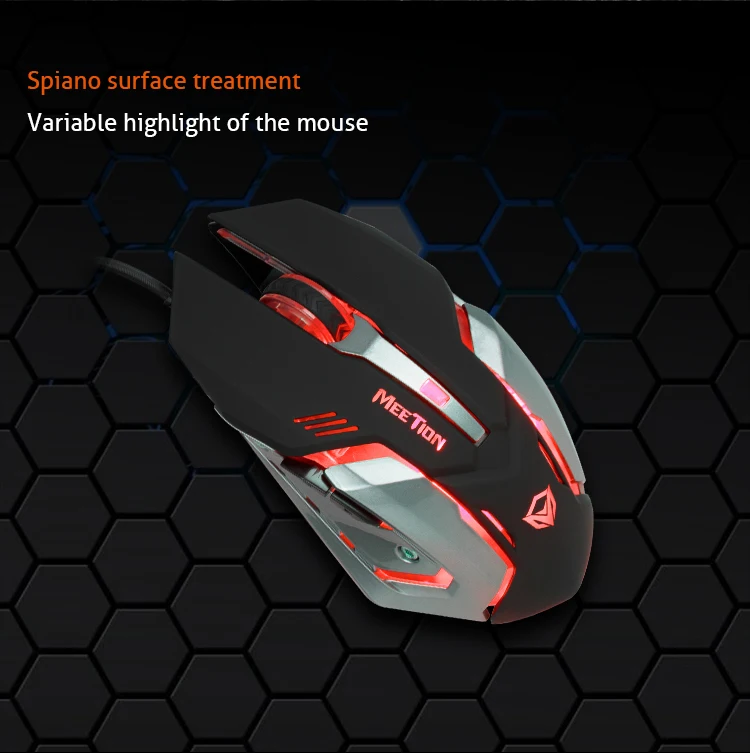 MeeTion M915 السلكية نوع وسهم المنتجات حالة الكمبيوتر الألعاب ماوس