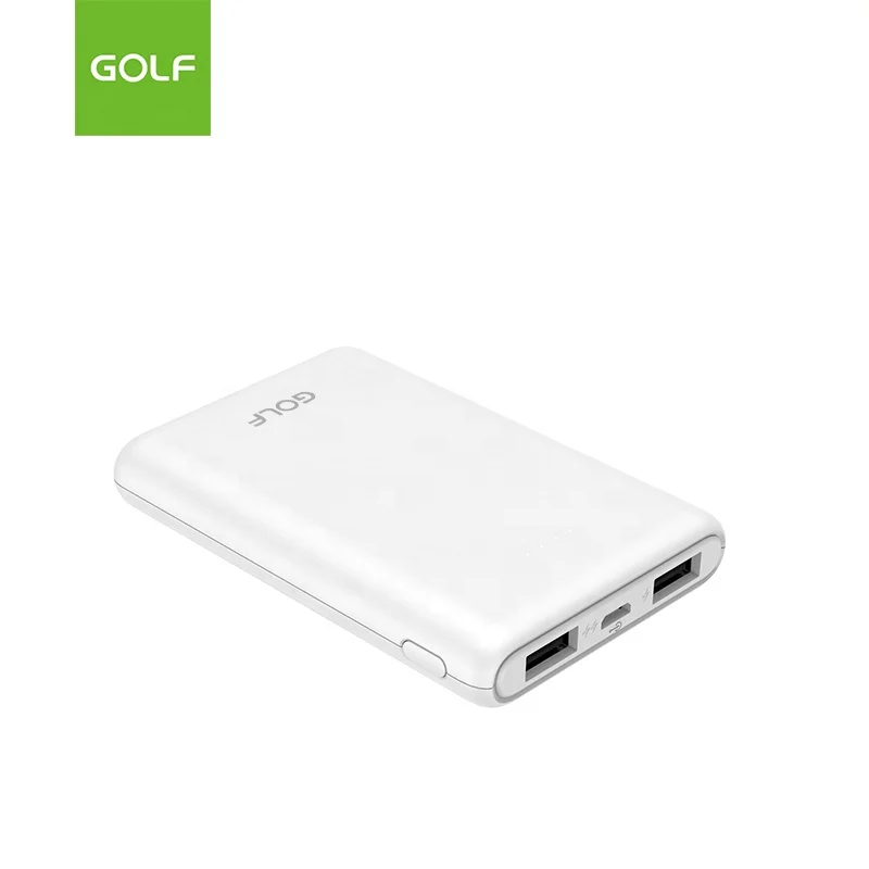 available GOLF 5000 Mah Power Bank Dual USB Slim Power Bank 5000mah external battery - ANKUX.COM