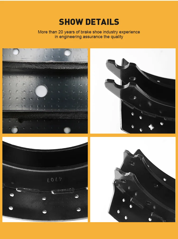 Truck Trailer Auto Brake Pad Brakes Shoes For Drum 4707 Brake Shoe