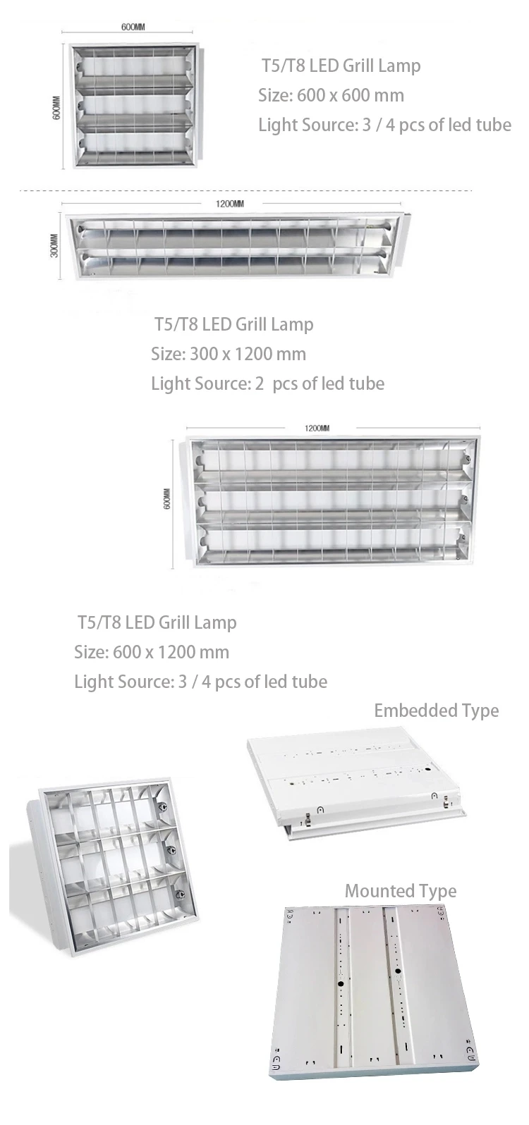 High Reflective Rate shInnIng Louvers 3 Years Warranty 2x18W 2x18w 3x18W 4x18W Grille Fluorescent Louver Fitting