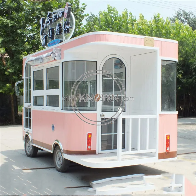 Mobile Electric Ice Cream Truck For Sale Street Kitchen Food Cart