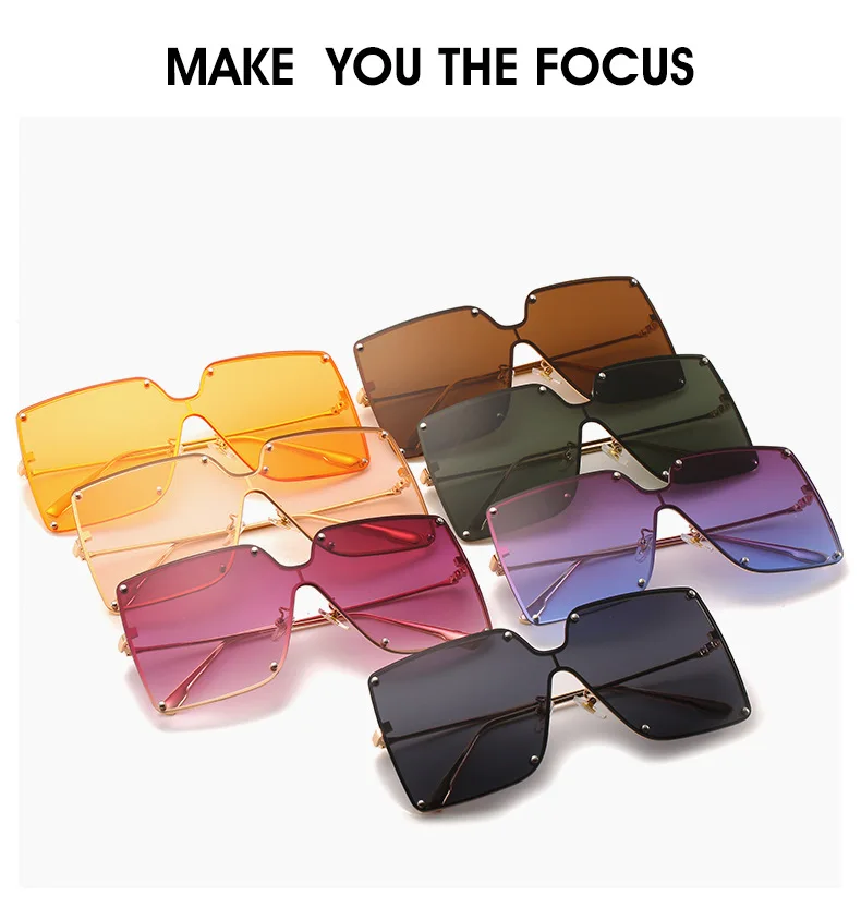 Color retro del diseñador de la marca de gafas de solmujer 