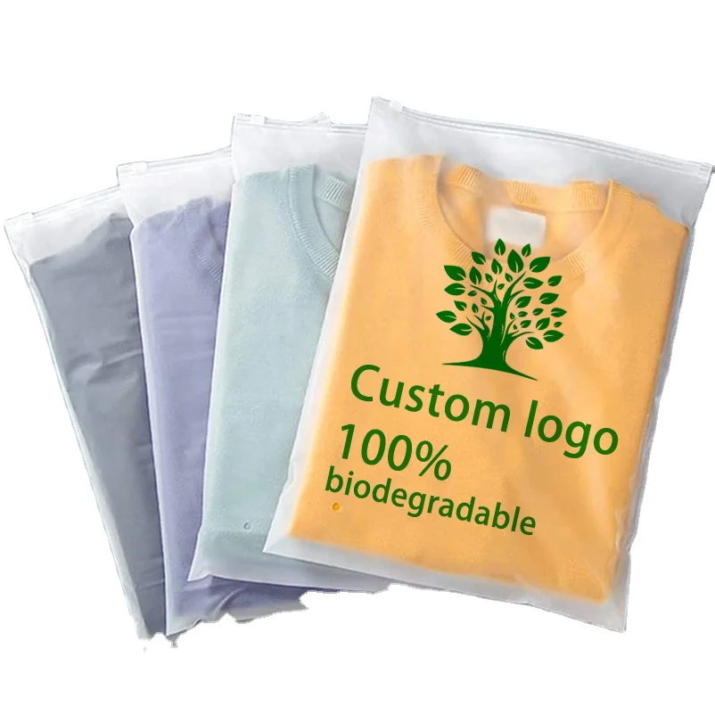 Custom Cellophane Biodegradable Polybag Packaging Clear Plastic Pla ...