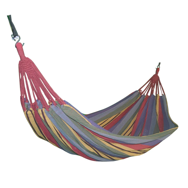 帆布花园家庭彩虹庭院悬挂吊床秋千床