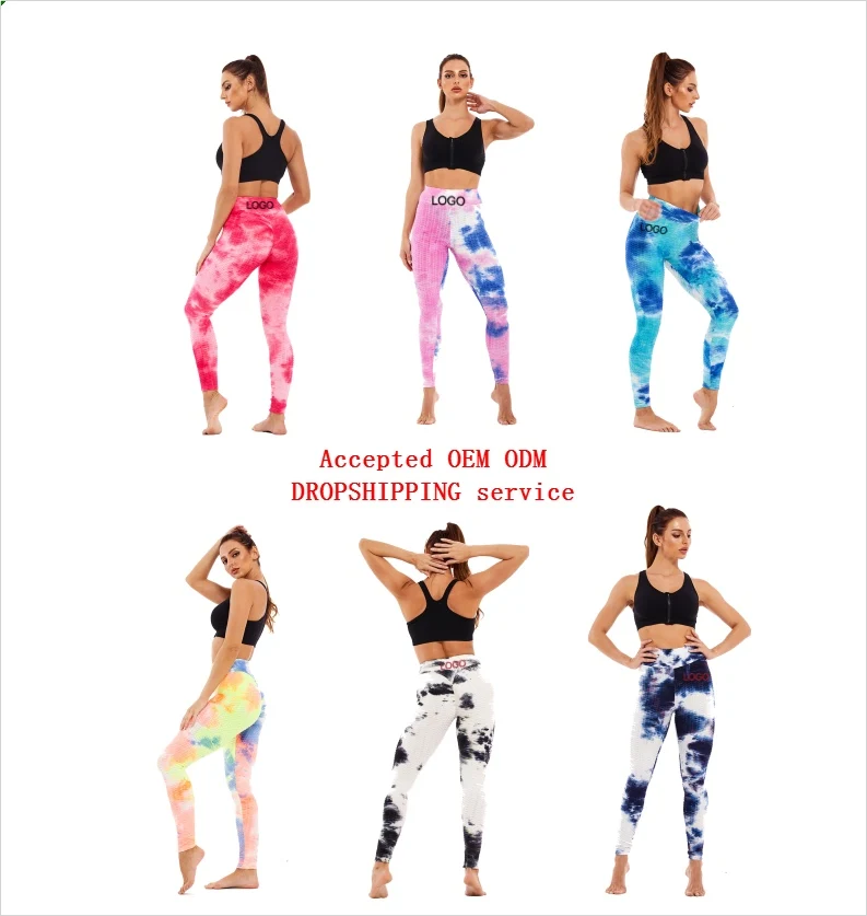 Plus size seamless Leggings Slim And Lift Buttock Ink Tie-Dye Jacquard Leisure Sports Yoga Leggings Female Leggings Fitness