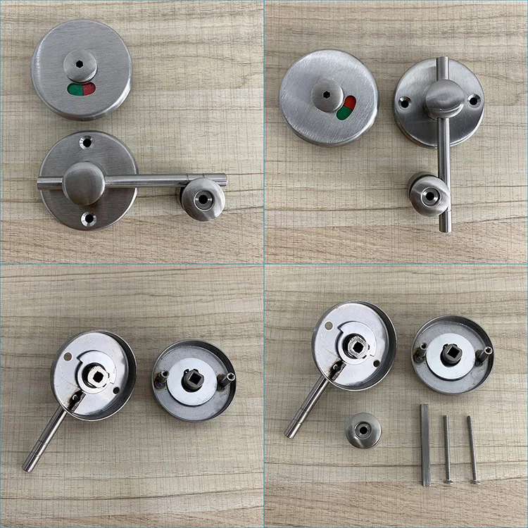 Factory Direct Sales 304 Stainless Steel Toilet Cubicle Partition Indication Lock