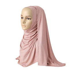 Islamic hijab supplier womens scarfs and wraps women scarf muslim customize color crinkle cotton hijab