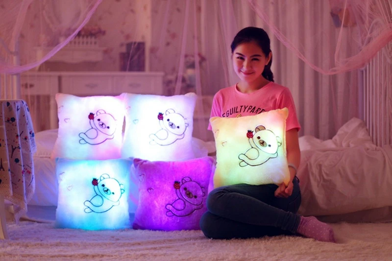 glowing star pillow