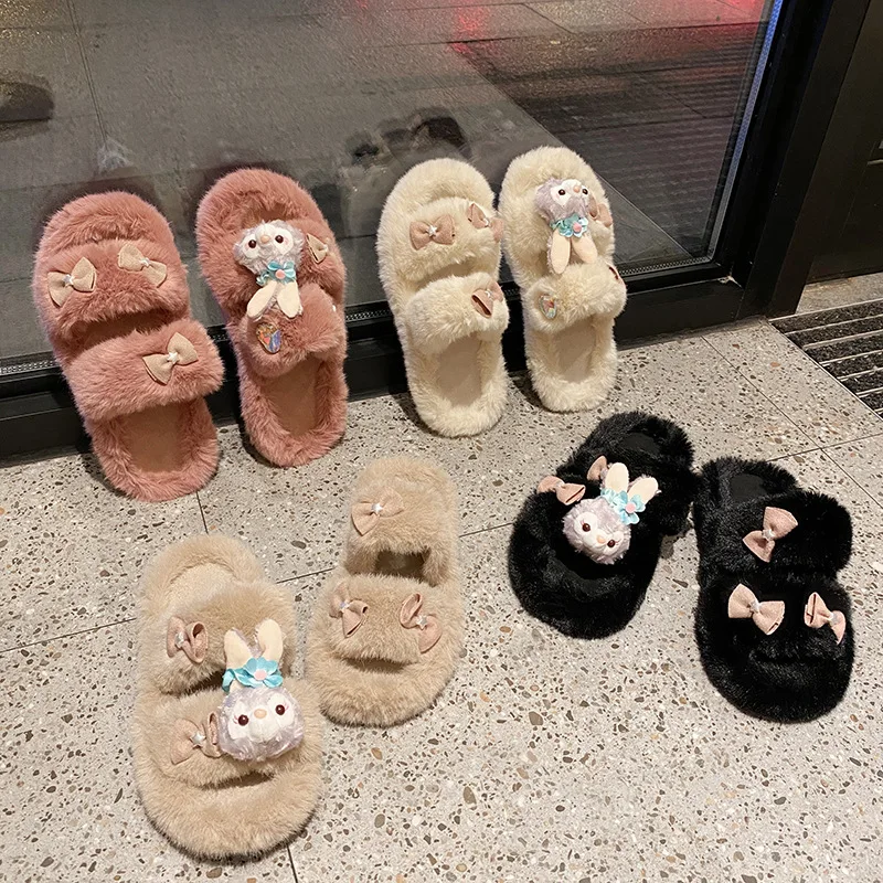 Zapatillas Planas Multicolor De Piel Para Mujer,Pantuflas De Piel Para  Dormitorio,Venta Al Por Mayor - Buy Pantuflas Para Adultos,De Piel De  Conejo Zapatillas,De Piel De Conejo Zapatillas Product on Alibaba.com