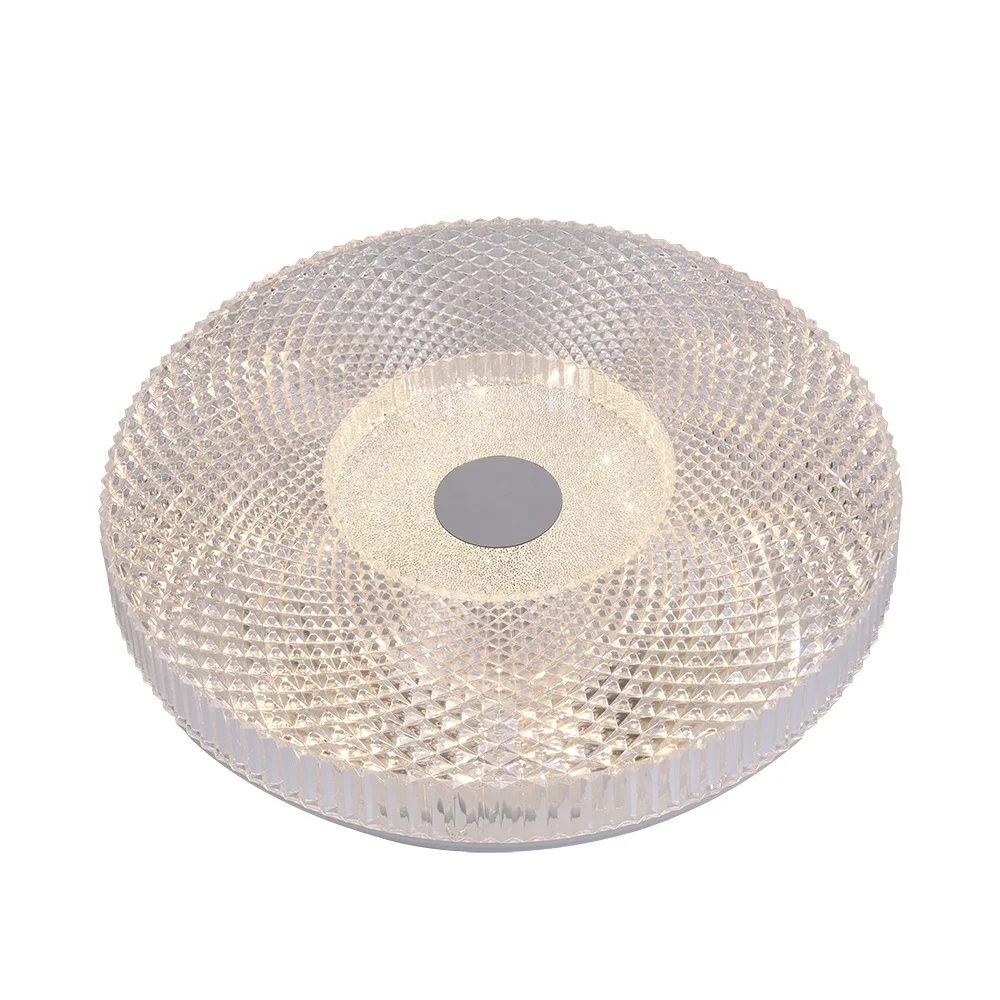 Plastic crystal remote control led ceiling light for living room bedroom dining room 300-500mm 36W48W led recessed ceiling light