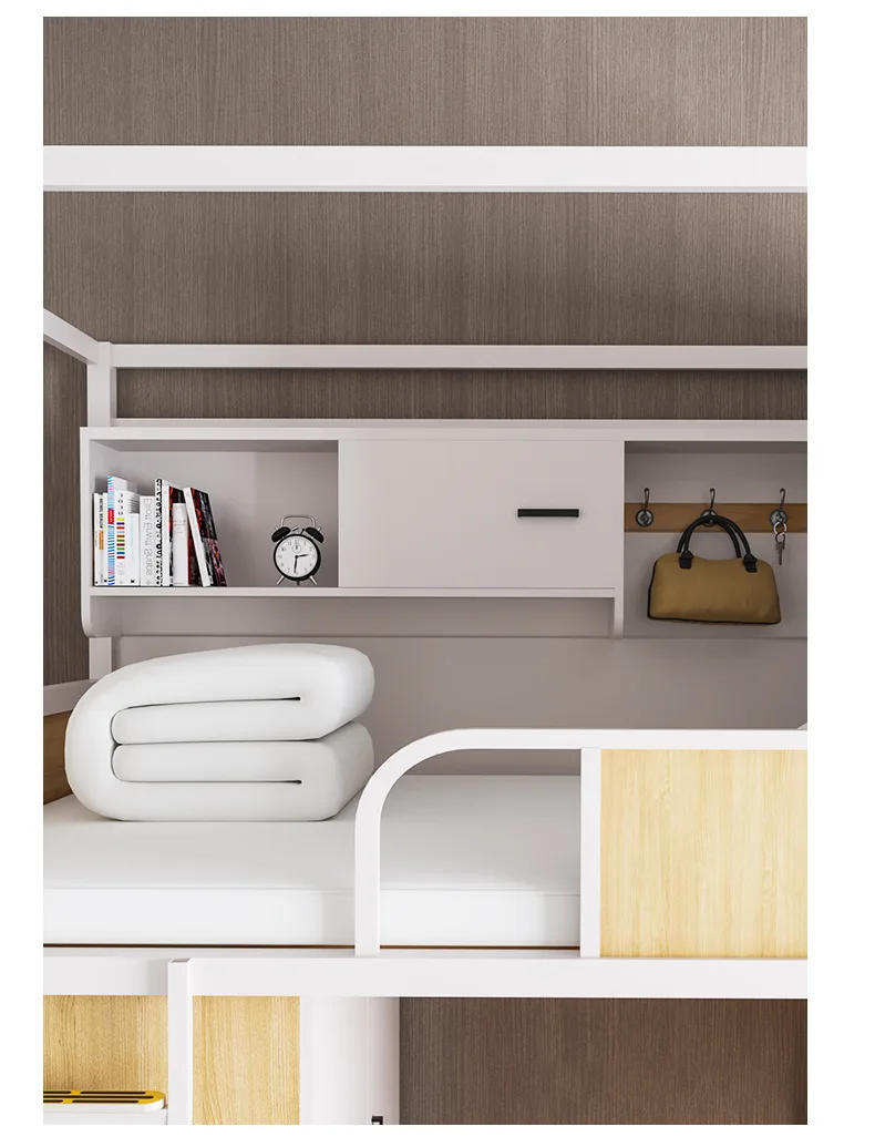 product modern iron loft bed adults iron frame metal bunk bed for students-24