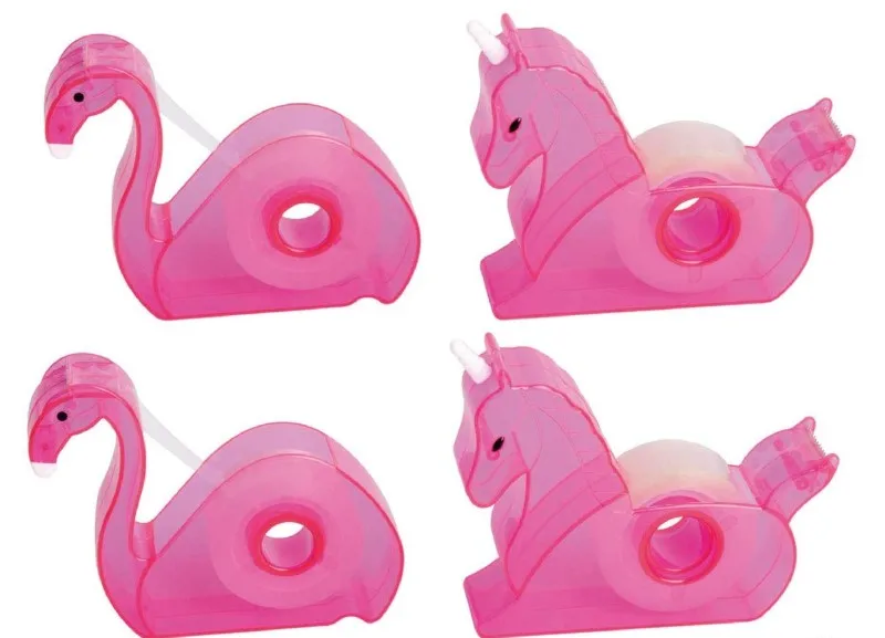Stationery Tape Dispenser Cute Flamingo Sticky Washi Tape Dispenser