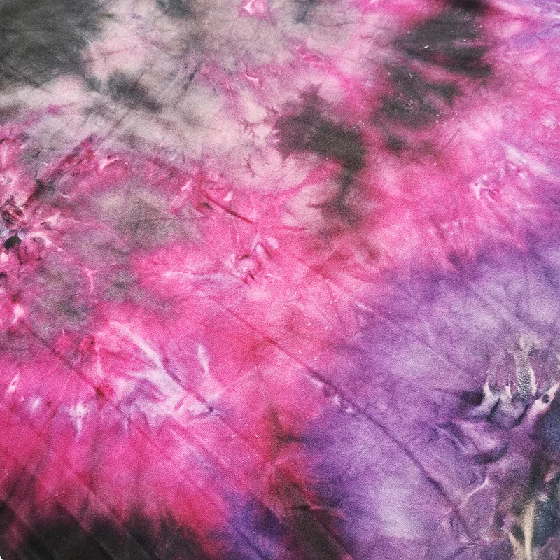 Polyester Spandex Purple Garment Recycled Jersey Tie Dye Fabric Buy