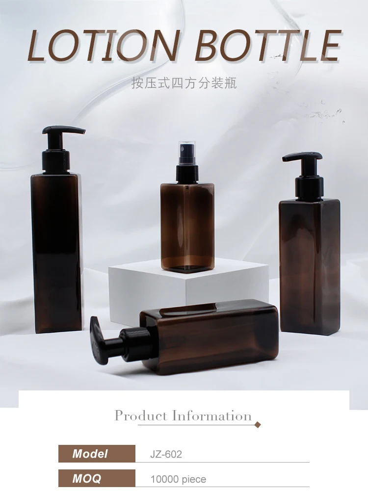 PET Empty Sanitizer Bottle Beauty Packaging Hot Stamping Screw Cap Zhejiang Customized 120ml 200ml 250ml 300ml JAZZ 500ml JZ-602