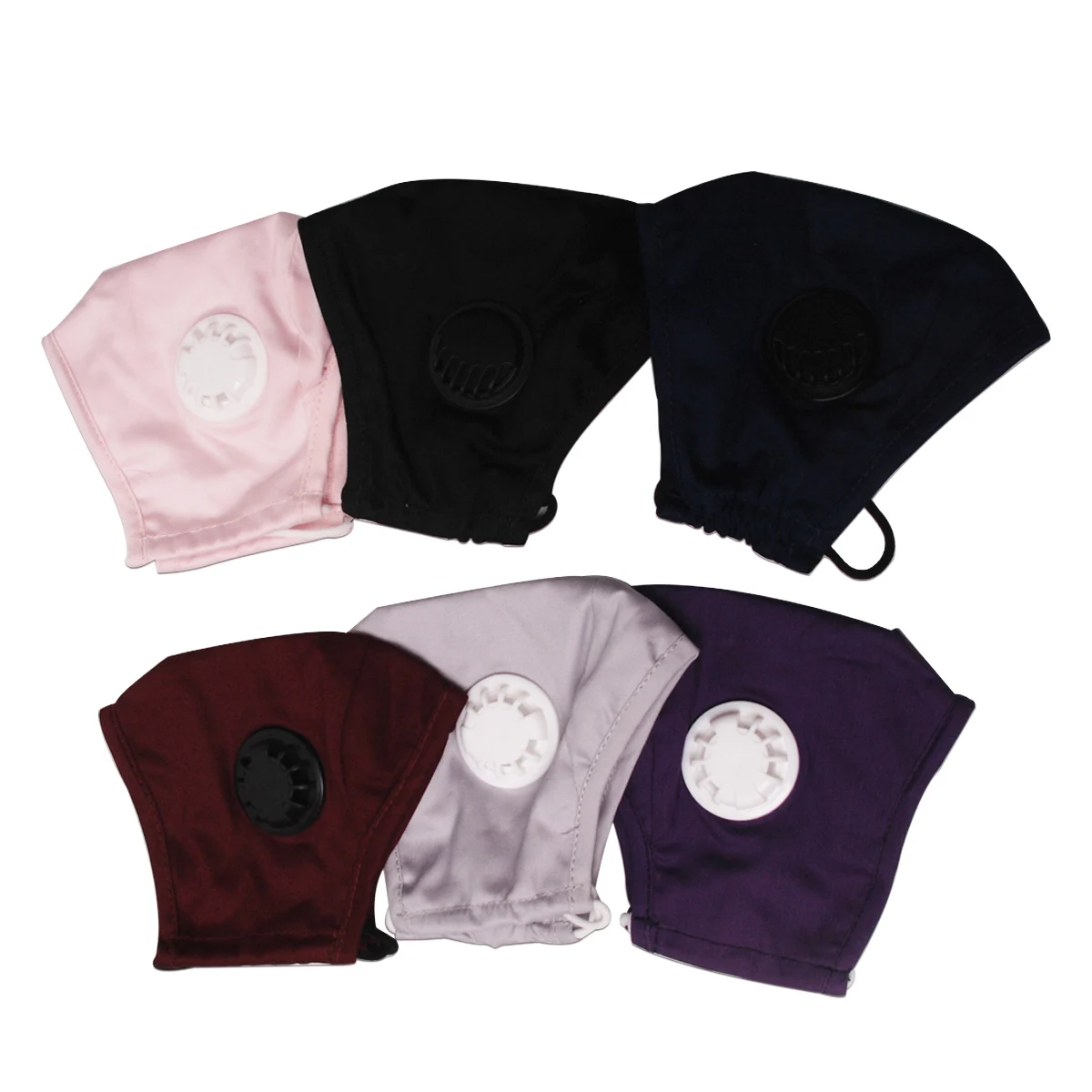 

face cover with breathing valve face cover with eye hield face protector face cover protector face rts face cover,300 Pieces, Navy, black, purple, light gray, red