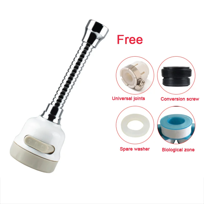 360 Degree Swivel Faucet Sprayer Head Replacement Anti -Splash Tap Booster and Water Saving Faucet