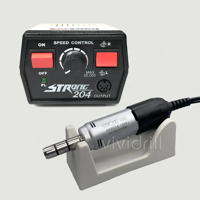 
strong 204 108E M33Es 65W 35000 rpm e type micromotor dental handpiece 