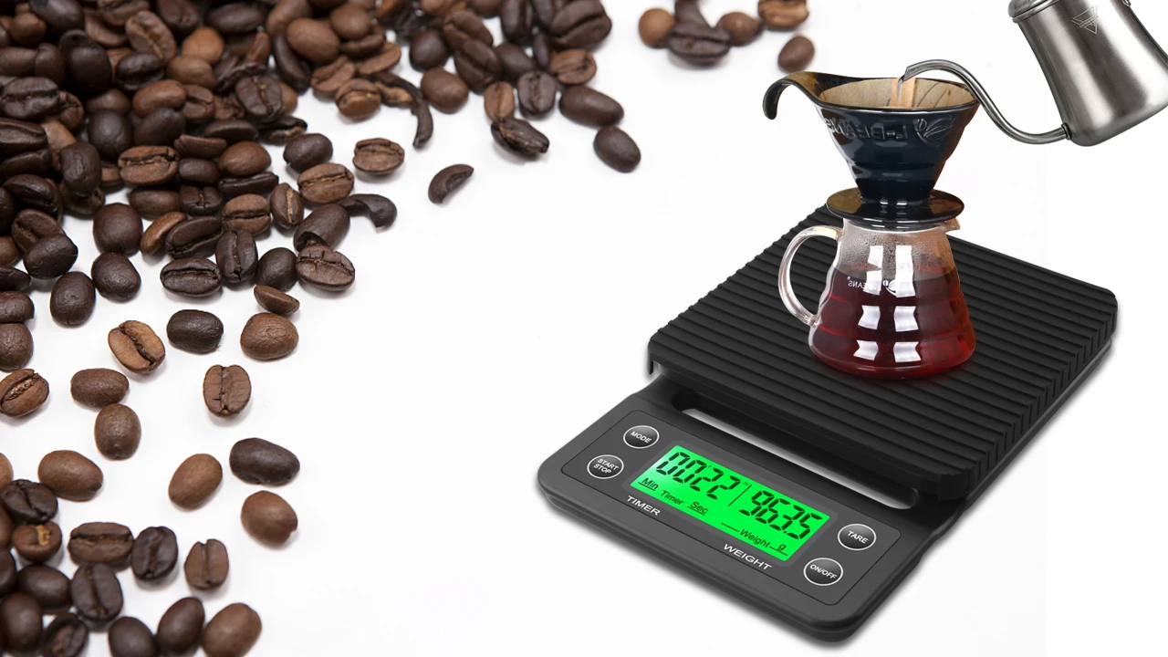 Yieryi 3kg/0.1g 5kg/0.1g Coffee Scale With Timer Portable