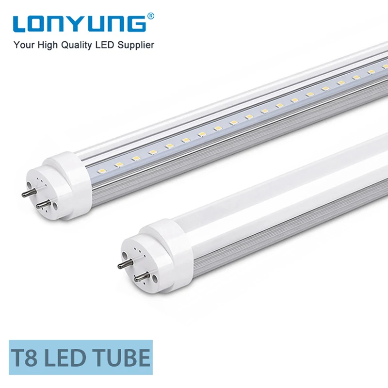 DLC liste China hottest 1200mm 22w t8 120v AC compatible ballast 1.2m 18w fluorescent lamp pc cover T8 led tube light for Europe