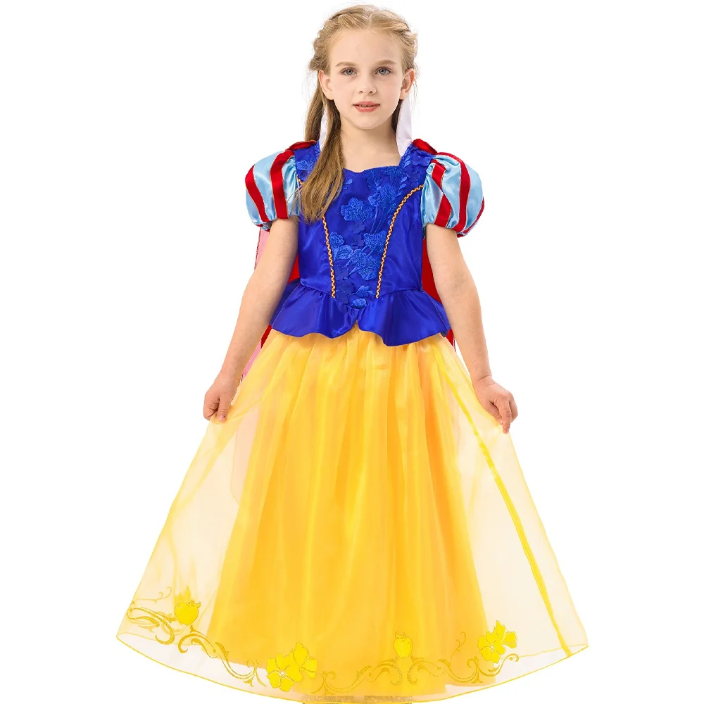 Disney Princess Costume,Fancy Dress Up Outfit For Birthday Party 3