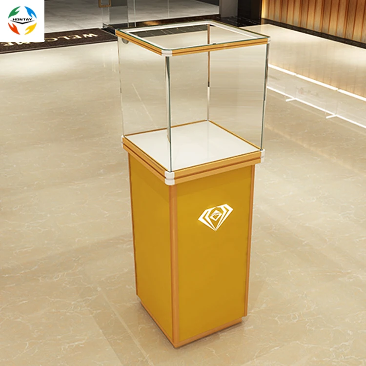 Jewelry Store New Design Diamond Stand Display Cabinet With LED Lights