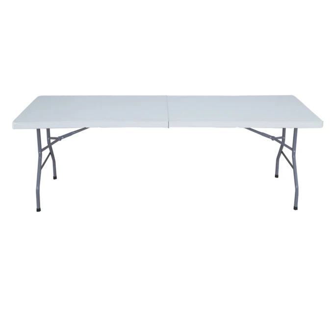 Folding 8ft 244cm Hdpe Plastic Conference Table With Cable Management