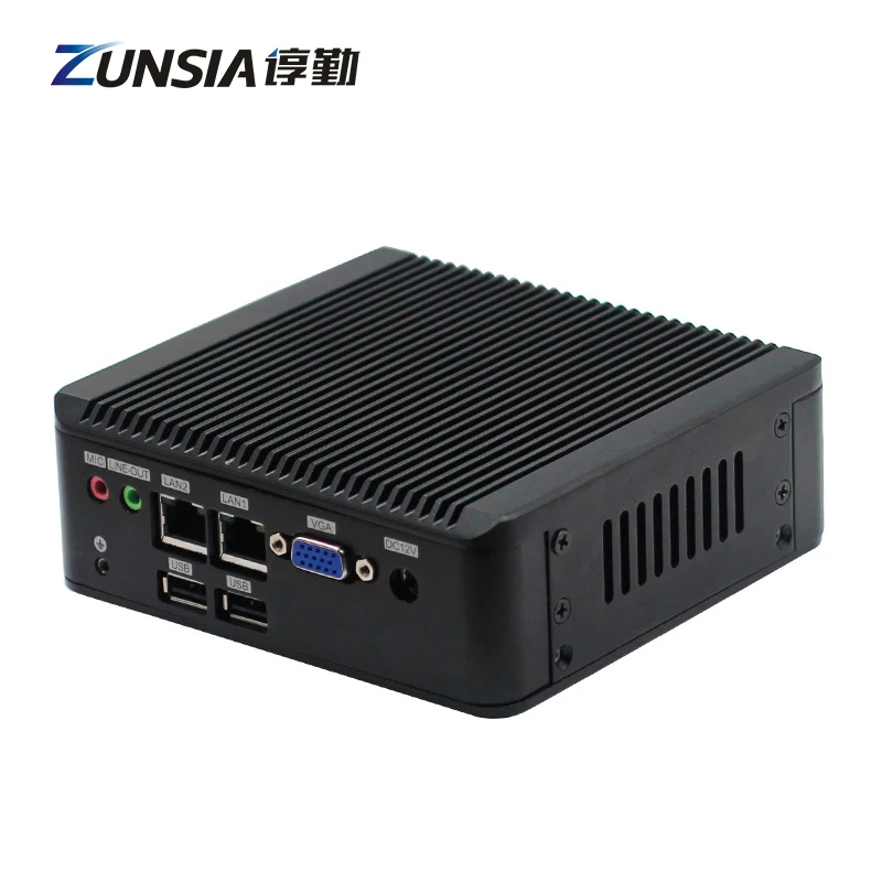 Zunsia Celeron J4125 J1900 J1800 Fanless Thin Client Mini Pc 2