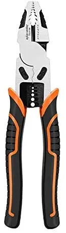 9-inch multi-function wire-pressing and stripping force-saving pliers