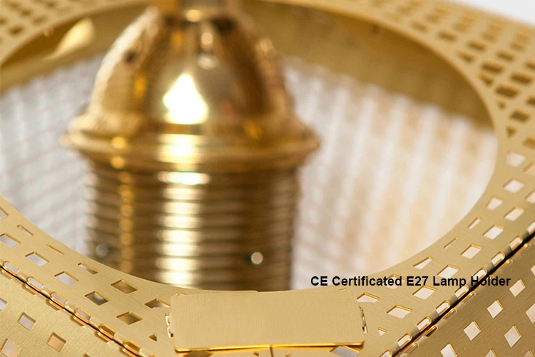 Modern creative art metal geometric pendant light led polyhedron space ball chandelier