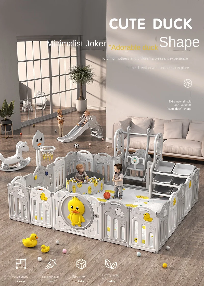 Modern Eco-Friendly Indoor Playpen - Perfect for Living Room