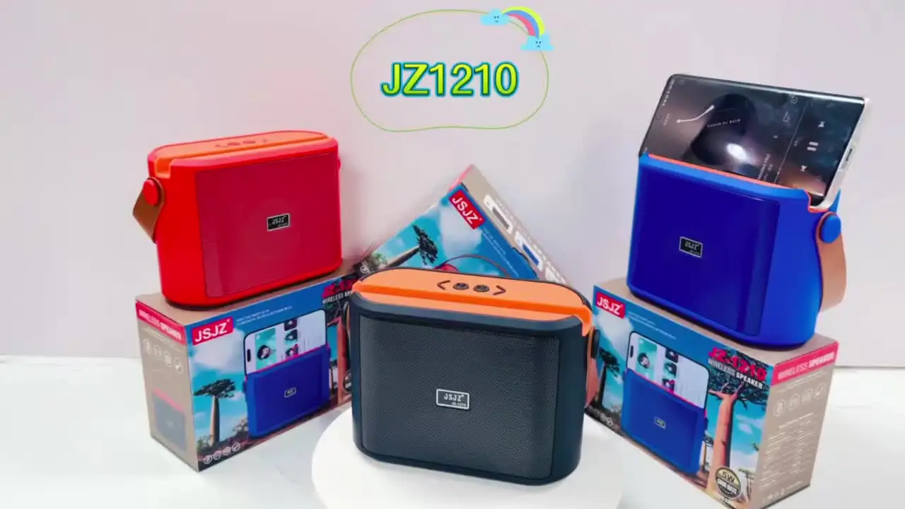 JZ-1210 Mini Speaker - Portable Bluetooth Stereo FM Radio