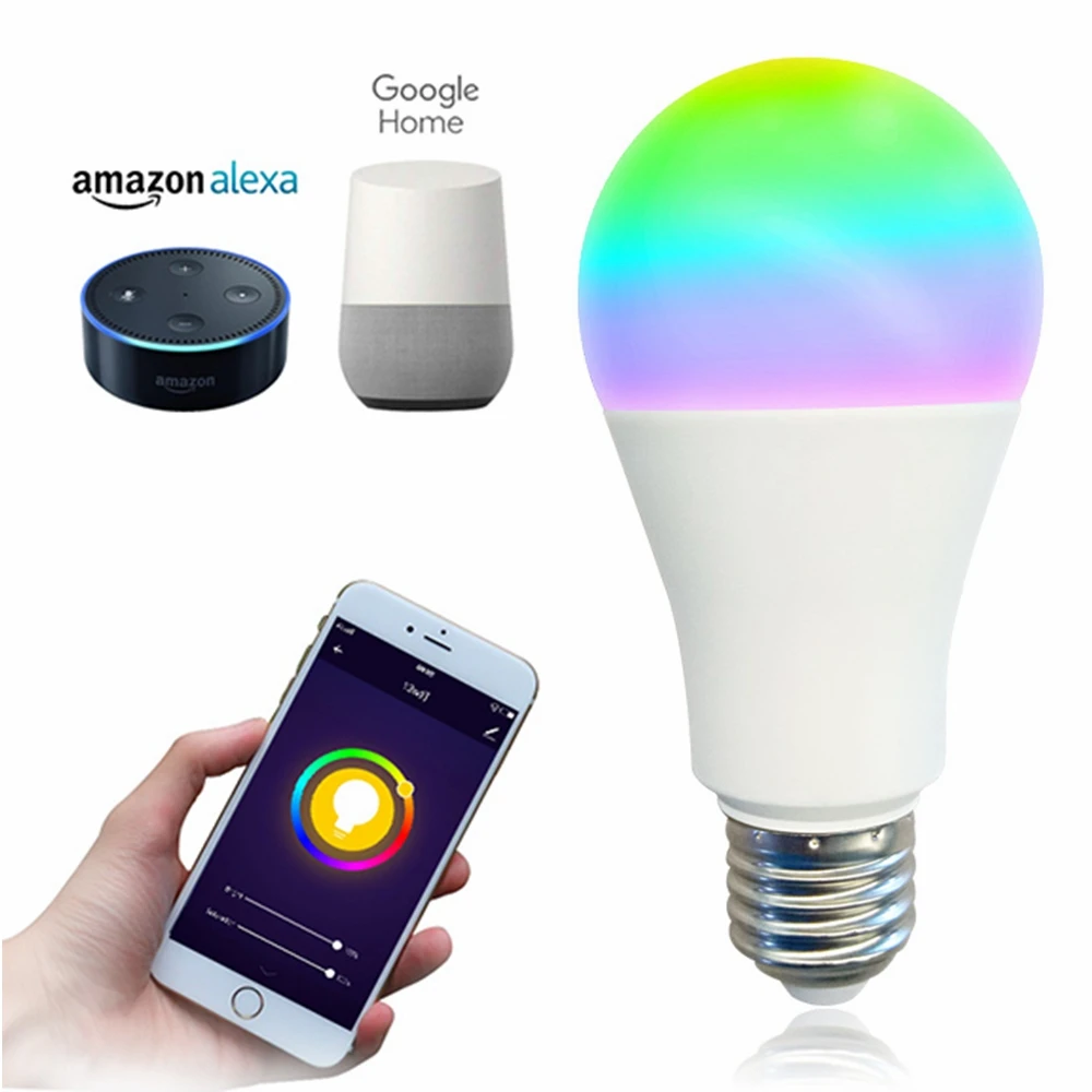 China Supply DSX Dimmable Rgb E26 free APP Smart Life Control Smart Wifi led Bulb light Wireless 2.4g No Hub required lighting