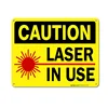 10x7 UV Printed Easy to Mount Weather Resistant Long Lasting Ink Laser in Use warning sign