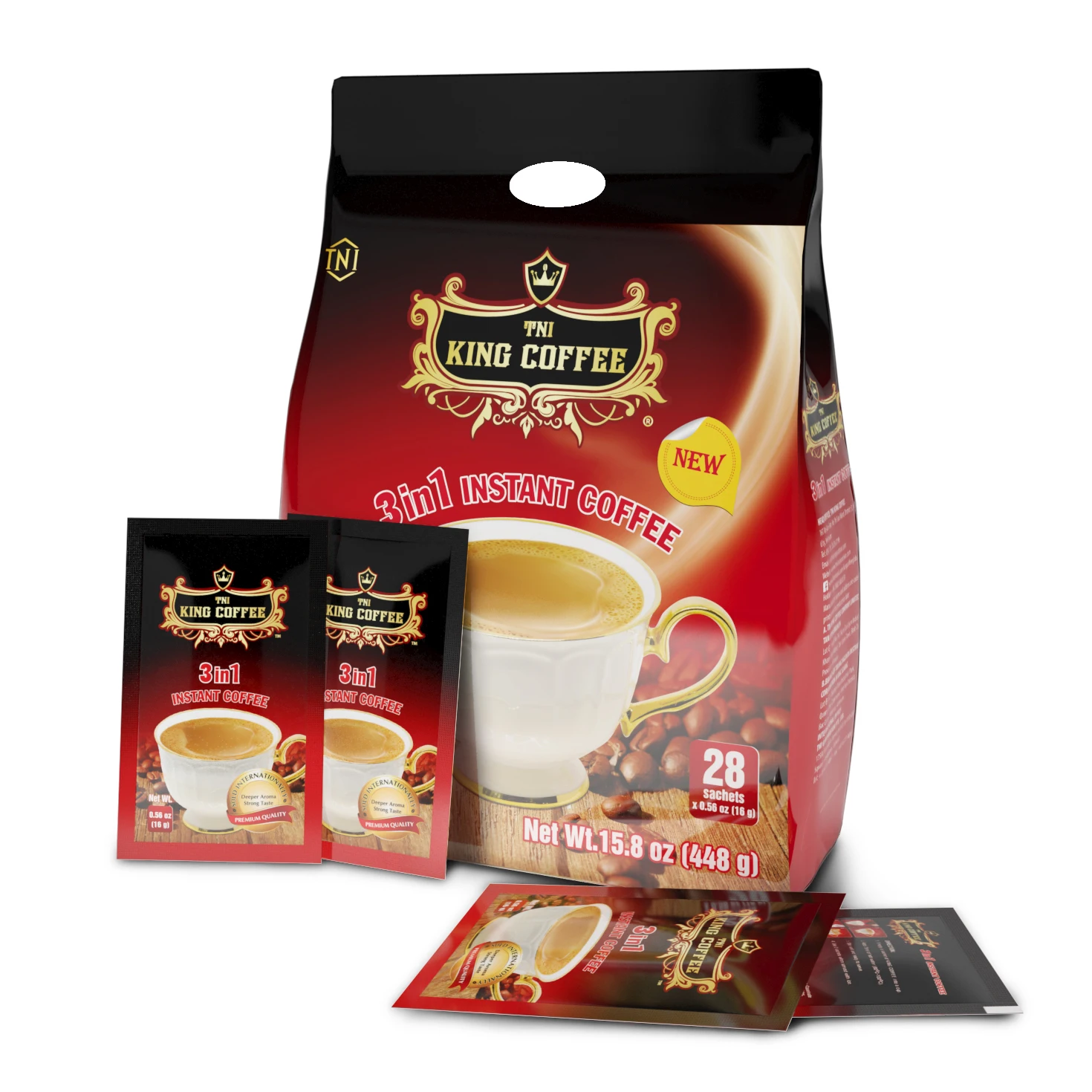 King Coffee Vietnamese 3in1 Instant Coffee 28 Sachets/bag Top Selling