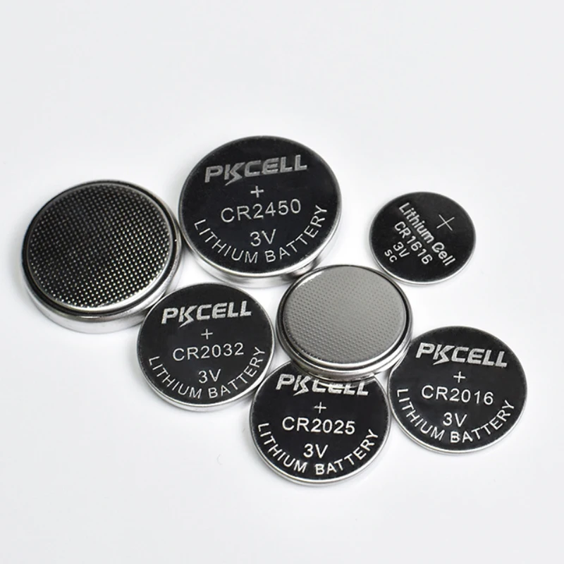 pkcell cr1616 cr1225 cr2450 coin cell cases battery 3v cr2032