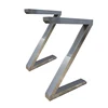 Wholesale Cheap price furniture Student study Base Z-Shaped Square Tube Pipe Brushed Stainless Steel Office Desk Table Leg