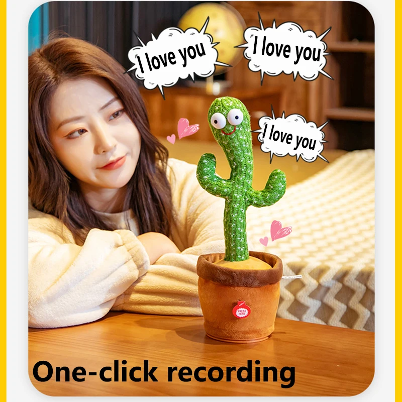 moving talking cactus toy