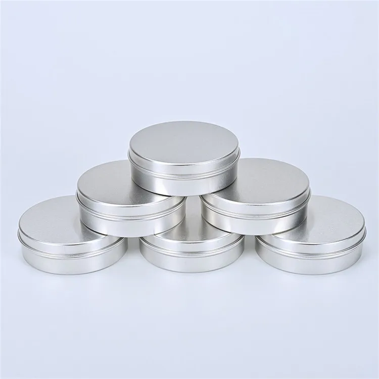 120g/ml spice aluminum metal tin box candy cream jar cosmetic packaging pomade jar
