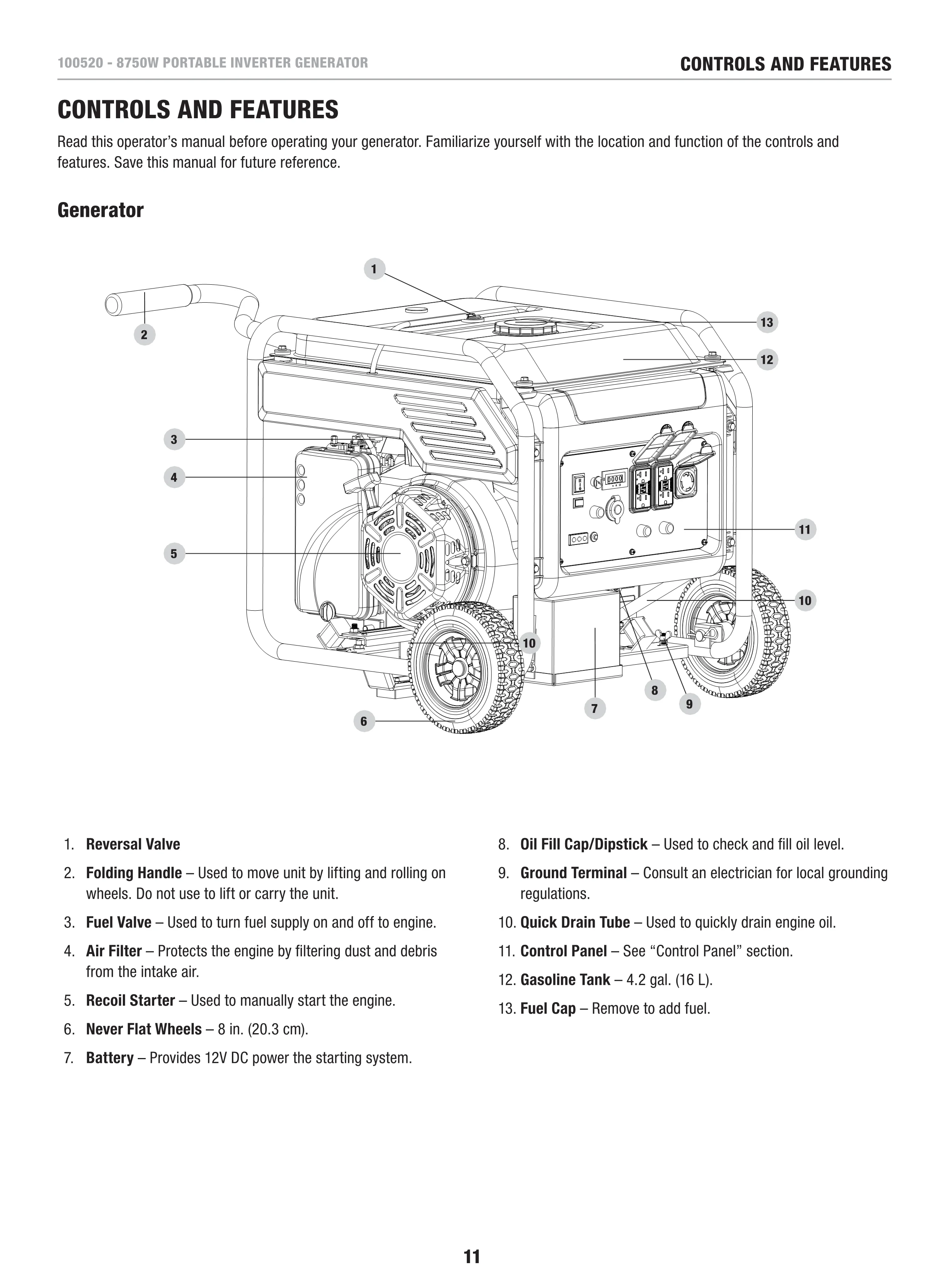 Champion 7000w Electric Gasoline Portable Inverter Generator Home - Buy ...