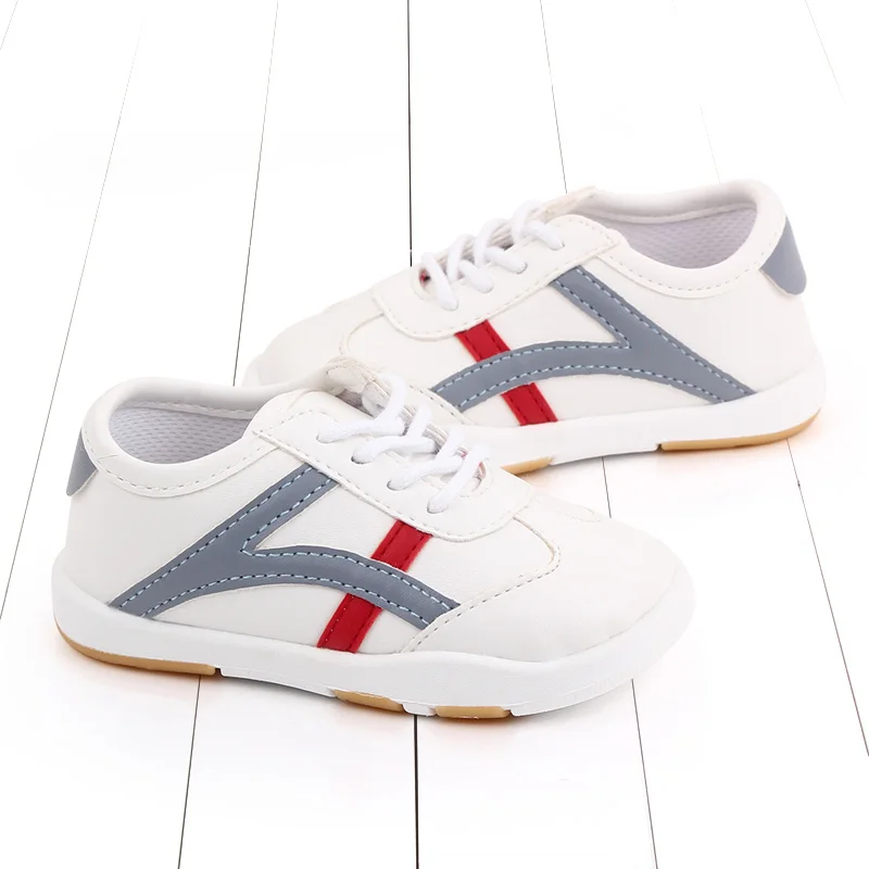 Hot Sale Causal Sport Style PU Leather Toddlers Baby Shoes for Boys and Girls Unisex factory