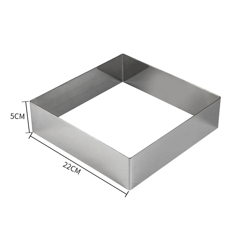 Stainless Steel Square Cake Mold/pastry Ring Mousse Ring For Baking