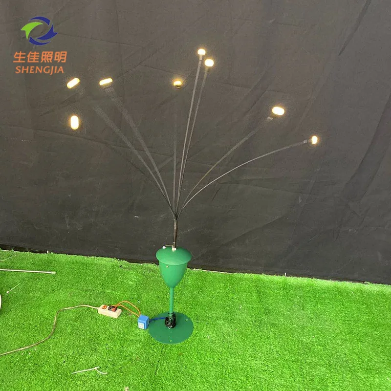 Lights swaying in the wind outdoor landscape decorative night lamp led firefly garden lights from Shengjia Factory direct sales