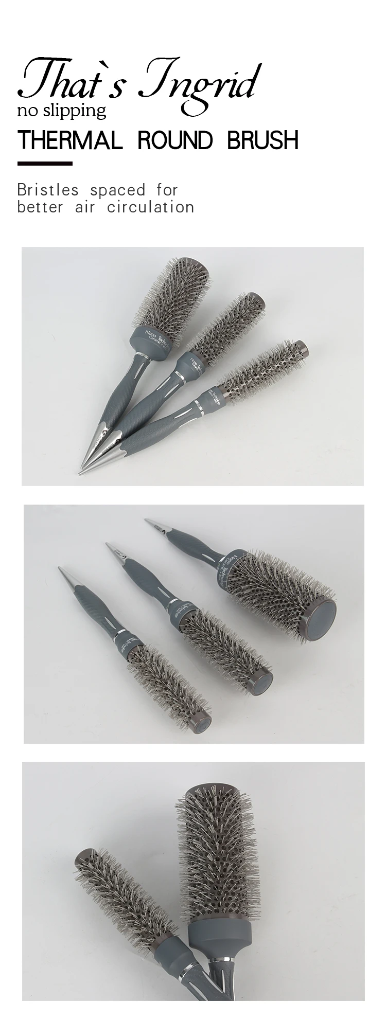 Vaclav Brosse A Cheveux Professionnelle En Ion Ceramique Thermique Peigne A Canon Rond Salon De Coiffure Sechage Et Bouclage Buy Brosse Ronde Thermique Product On Alibaba Com