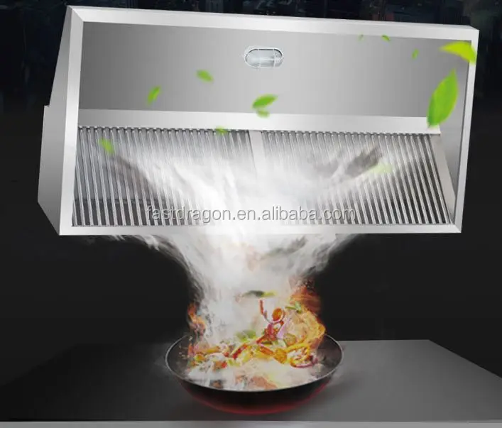 Exhaust Hood Dedicated Range Hood 304 Stainless Steel Commercial Range