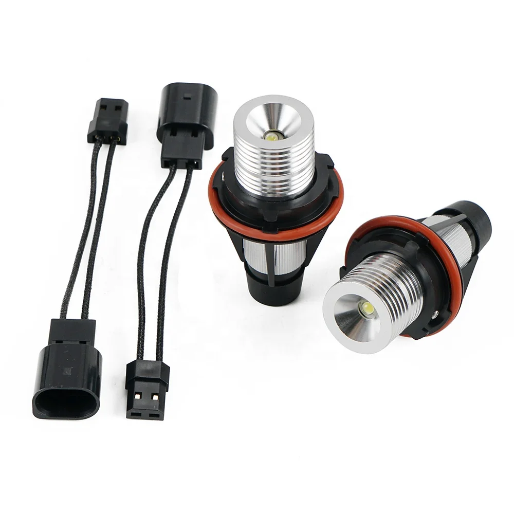 Bevinsee 20w 6000k Car Led Halo Ring Light Headlight Angle Eye Bulb For