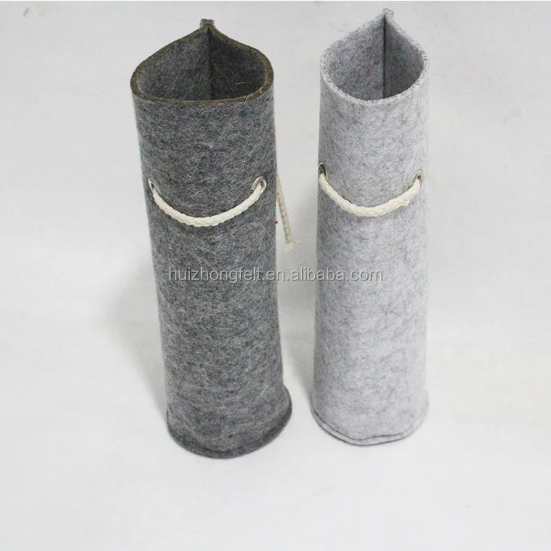 cusotomize size and color felt bottle holder bag