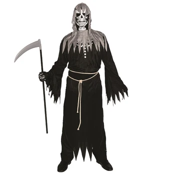 Halloween Carnival Party Death Costume Adult Death Costume Skeleton ...