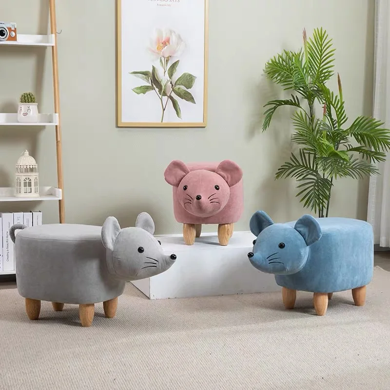 Home Furniture Foot Stool Animal Storage Stool Animal Elephant Kids